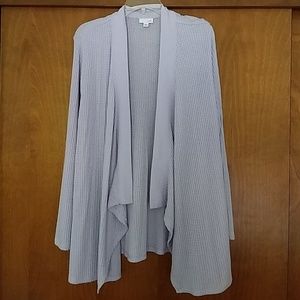 JJill draped cardigan in lilac